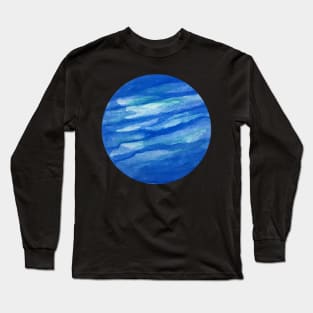 Abstract Blue Moon Long Sleeve T-Shirt